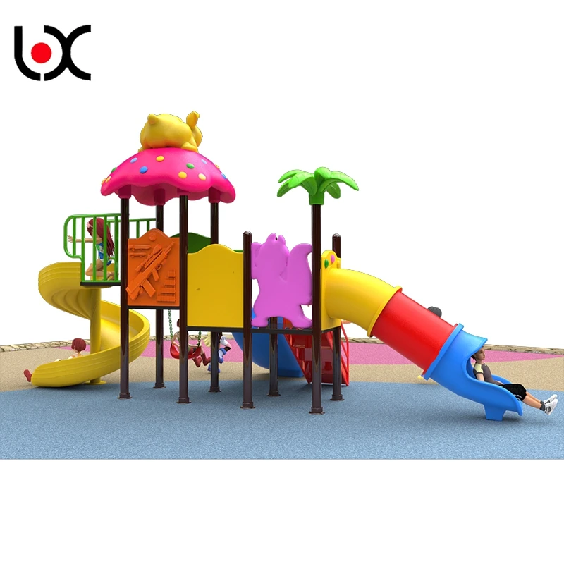 Красочный детский сад LLDPE пластиковая Игровая Площадка Детская уличная площадка