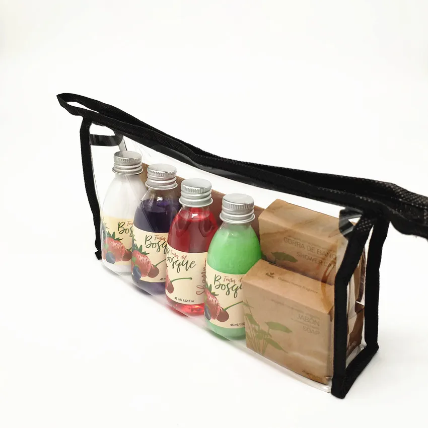 
2019 hot sale organic hotel amenity guest hygiene toiletry set 