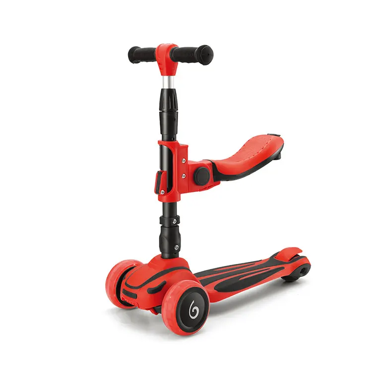 Kids Scooter Kick Scooters 3 in 1 Easy Folding 3 three Wheels pedal Toddlers Balance foot Kids Kick Scooter With Adjustable Hand