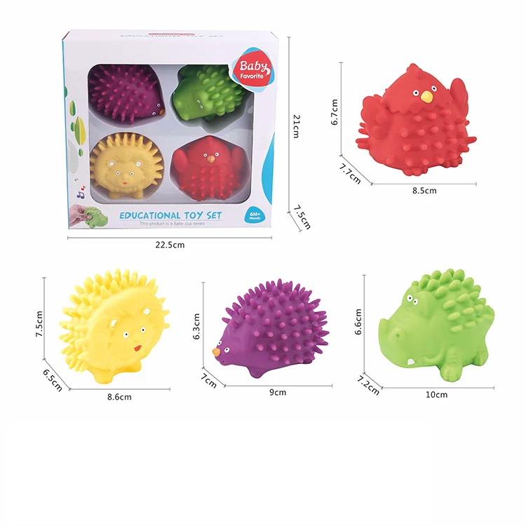 Baby Soft Building Blocks Bath Toys Colorful Educational Squeeze Play with Numbers Animals Shapes Textures