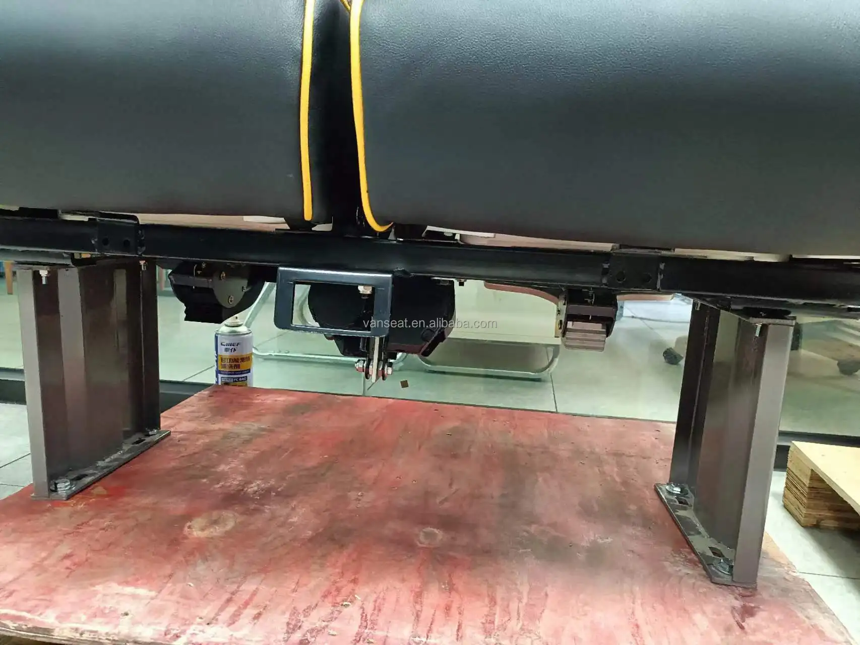 New arrival popular car accessories leather single/double school passenger rear seat with bus table high back bus seat