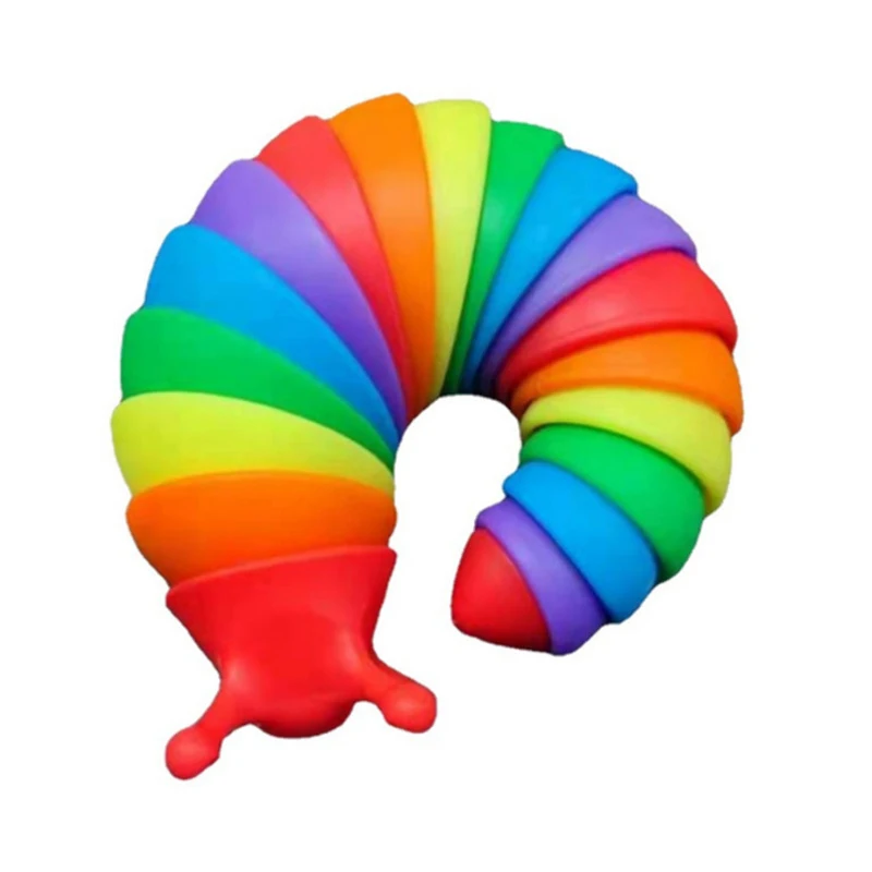 TikTok Pop Decompression Toys Slug Fidget Articulated Fun Snail Friendly Sensory Toy Fidget Slug Safe material slug toy