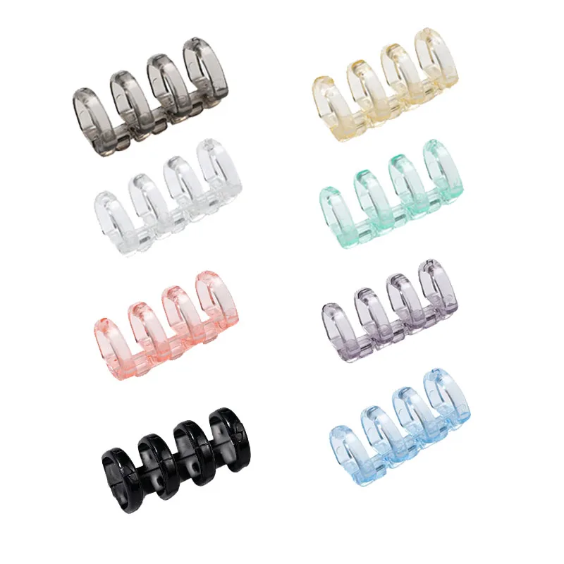 4 Rings Loose Leaf Binder Clip plastic Binder Ring Accessories For Planner Journal Notebook