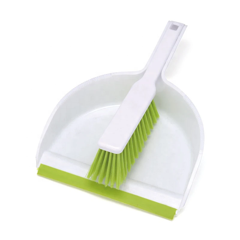 Factory Wholesale Quality Indoor Cleaning Tools Plastic Dustpan  Brush Set