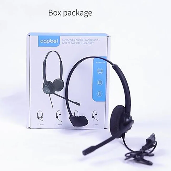 Wholesale Headband Noise Cancellation Call Centre Headset Headsets Headphones Phone With Mic Microphones For Office Business