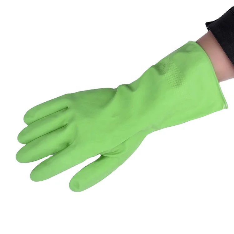 
Kitchen Long Sleeve Rubber Latex Gloves Household Cleaning Dishwashing Laundry Kitchen Gloves 