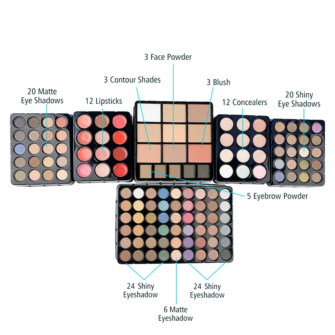 Fashion Makeup Gift Sets Organic Women Cosmetic Makeup Set All In One Professional Makeup Kit Full Palette Box Set