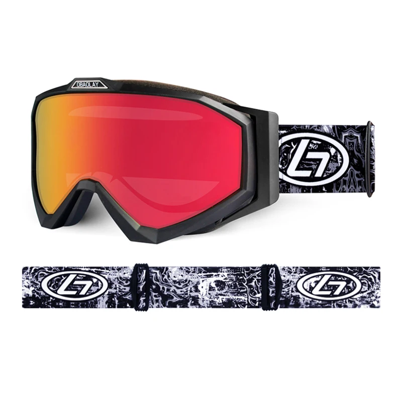 Cool Ski Goggles Snowboard Snow Dual Layers Lens Anti-Fog UV Protection Women Men