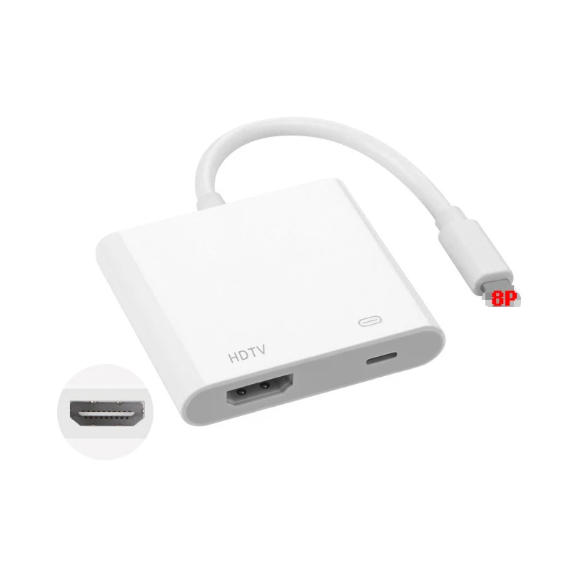 Аксессуары для зарядного устройства HDTV к 1080p компьютерный кабель Usb зарядный сплиттер Iphone 2 в 1