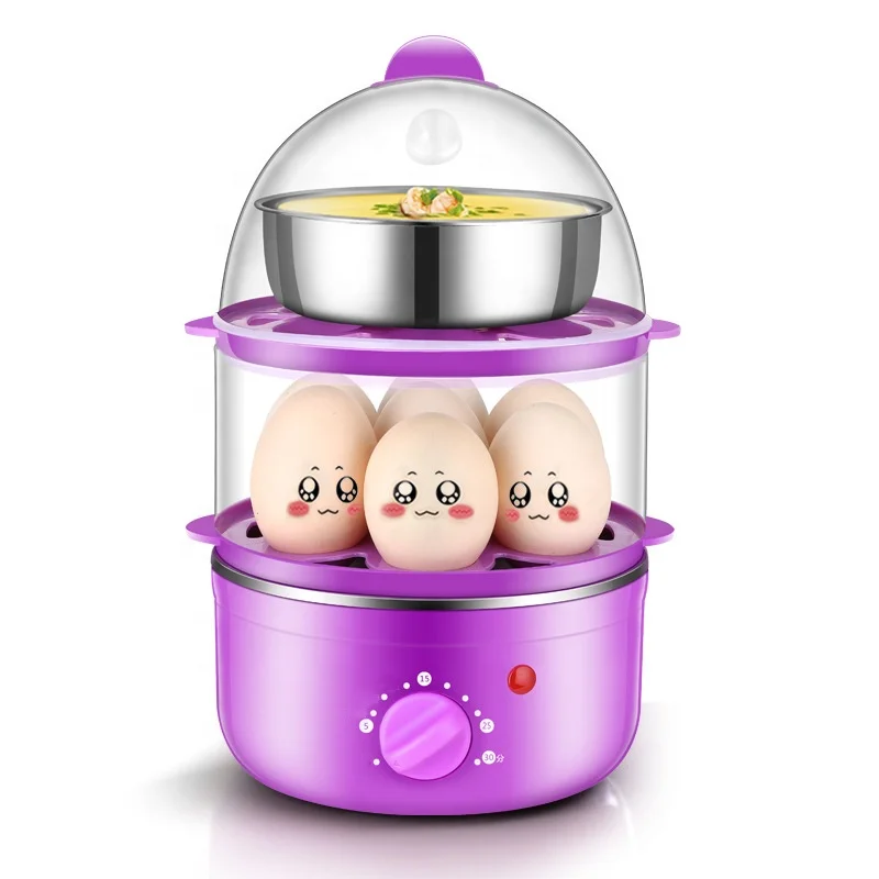 Многофункциональная двухслойная быстрая Пароварка для яиц, электрический котел для яиц