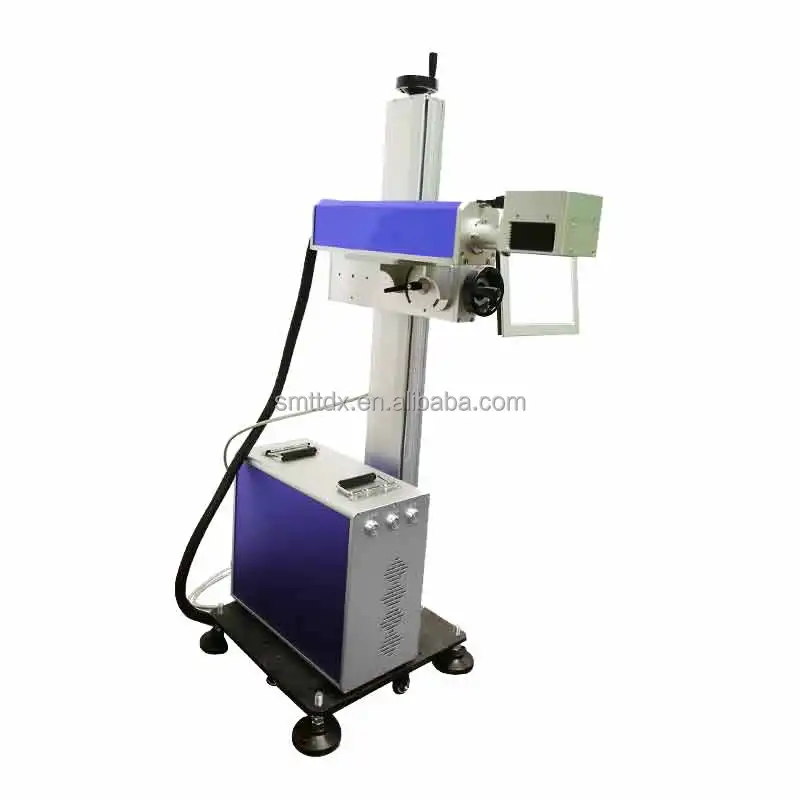 Portable 1000W /1500W/ 2000W / 3000W CO2 dioxide Flying Laser Marking Machine for craft gifts ,Glass, Leather
