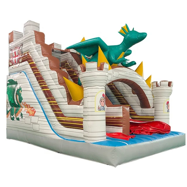 Moonwalk Commercial lovely Dino Park Bouncy Castle Dinosaur Inflatable Bouncer Bounce House Water Slides For Sale