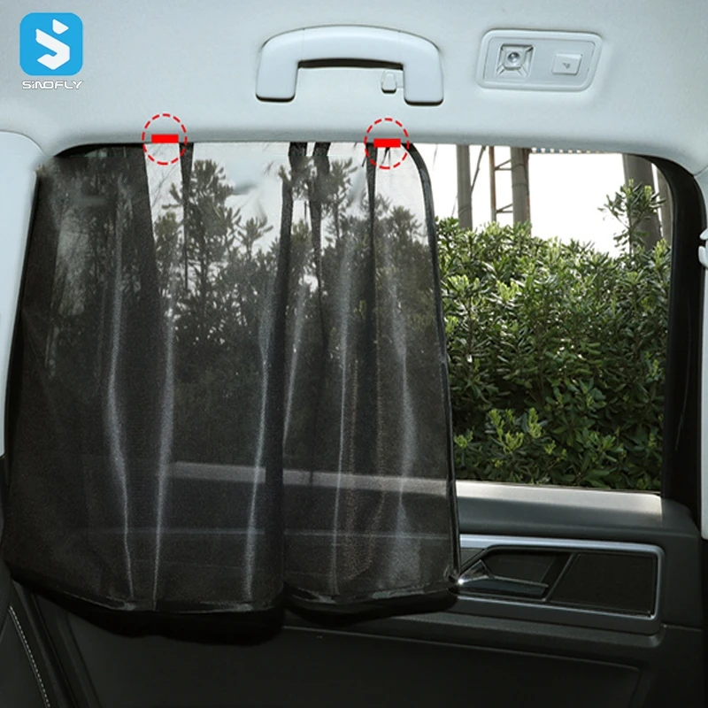 Auto Accessories Privacy Protection Car Window Curtain Blind Side Magnetic Window Car Sunshade