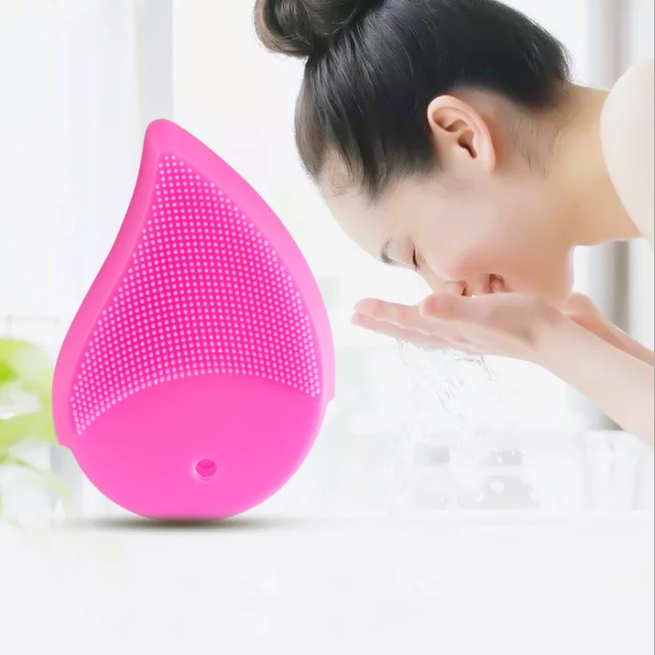 2021 Bpa Free Exfoliating Face Cleansing Brush Silicone High Quality Face Cleaning Brush Tool Silicone Facial Cleansing Brush