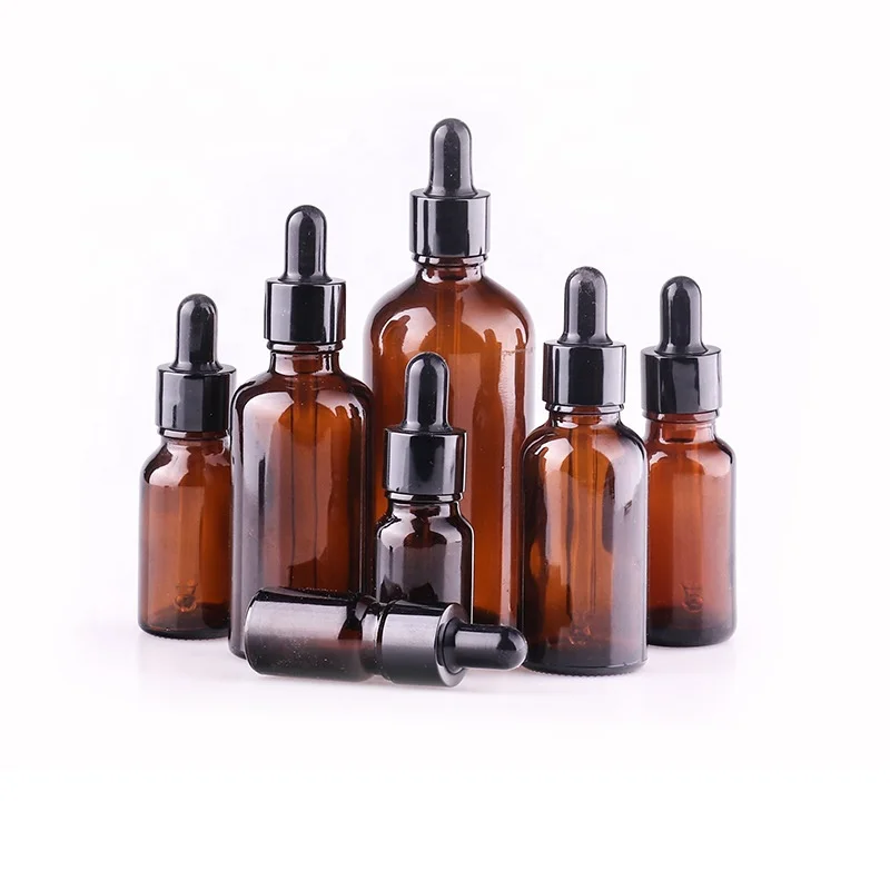 5ml 10ml 20ml 30ml 50ml 100ml 120ml matte frosted amber black glass dropper bottle essential oil bottles