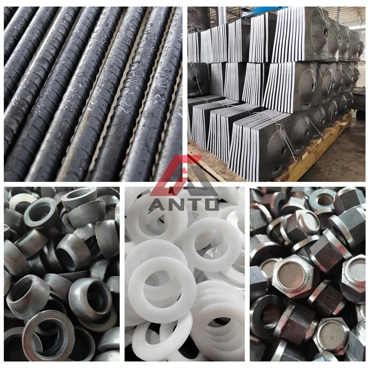 Factory Price Mine Roof Support Full Thread Bar Resin Rock Bolt with Plate