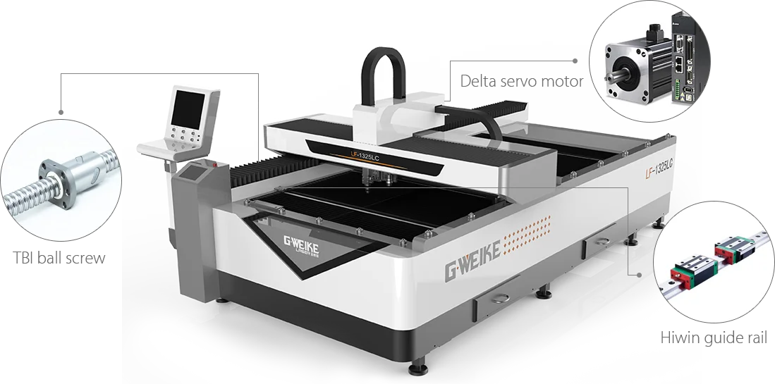 Hot sale 1300*2500 Fiber Laser and Co2 Double Head Metal and Non metal laser cutting machine price for sale