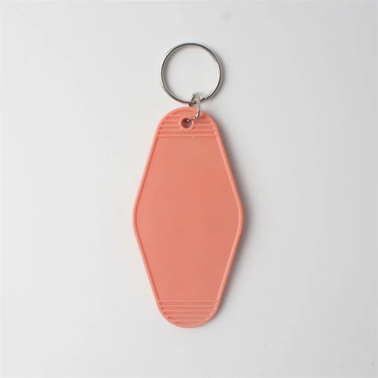 Vintage Motel Room Keychain Bulk Sublimation Blank Keychain Hotel Key Tag Iron Plastic Wholesale Custom Retro Silicone 4.5CMx9CM
