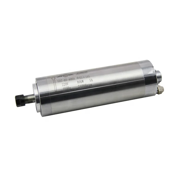 Changsheng water cooled spindle 800w er11 220v 24000rpm 65mm cnc machine spindle motor
