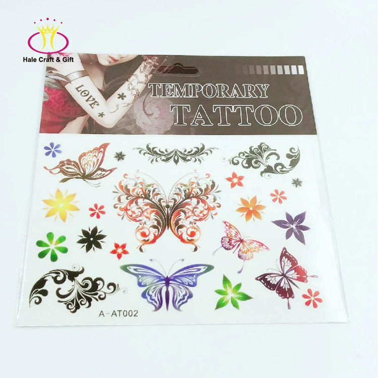Клейкая красочная тату-наклейка для тела для взрослых