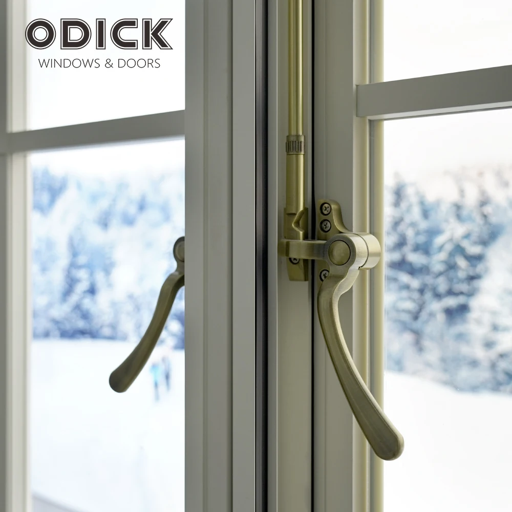 ODICK casement Windows 2024 new aluminum window grills design arch window grill security aluminum grill windows custom windows