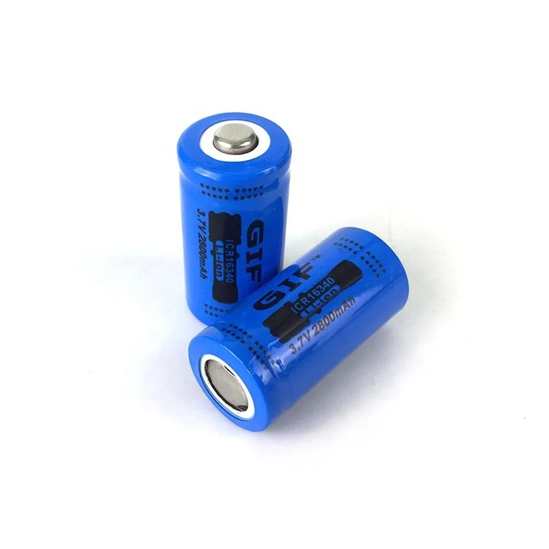 GIF Blue 2800mah 16340 Lithium Ion Battery 3.7V for Motorhome with CE Un38.3