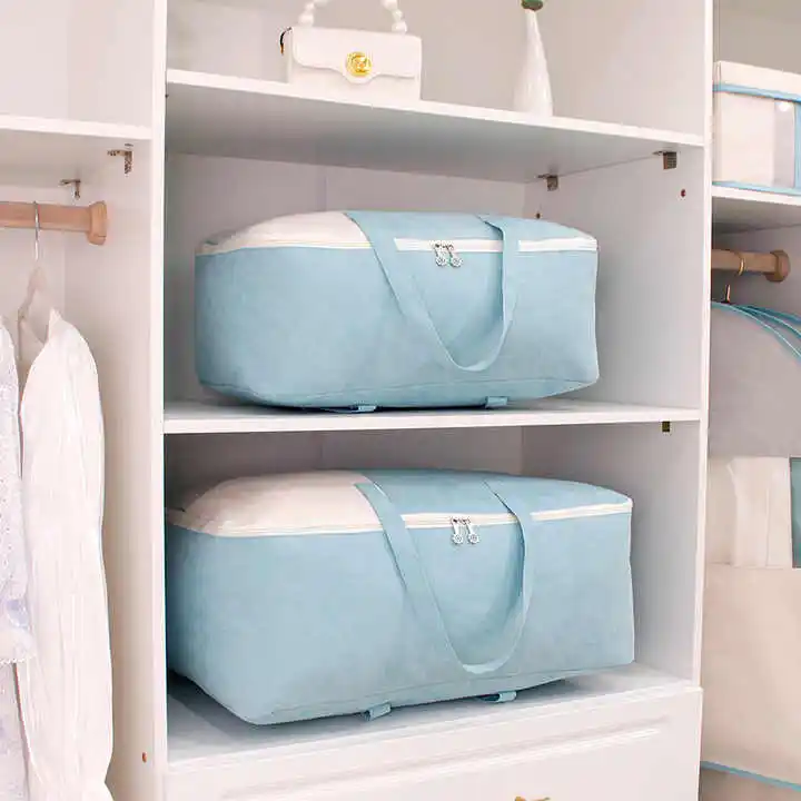 Wholesale Quilt Bag Suede Travel Moving Luggage Packaging Clothes Dust-proof Moisture-proof Bag