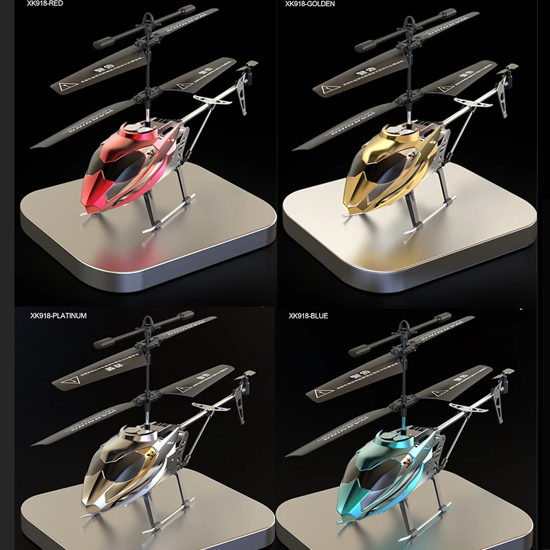 2.4G Large Alloy Remote Control Helicopter with Lights 3.5 Way Indoor/Outdoor Toy High Air Pressure Charger Included