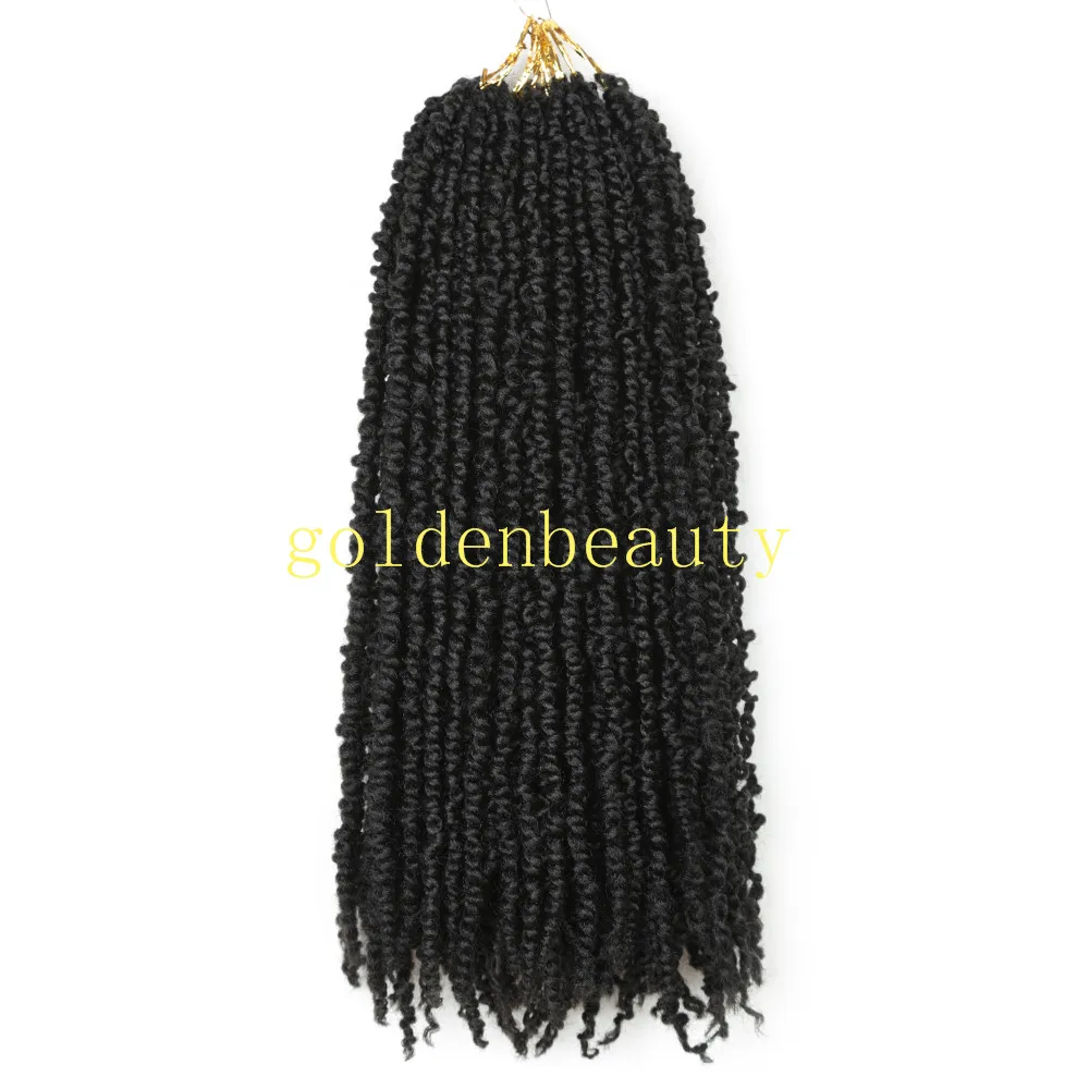 Passion Spring Twists Synthetic Crotchet Hair Extensions Ombre Crochet Braids Pre looped Fluffy Bomb Twist Braiding