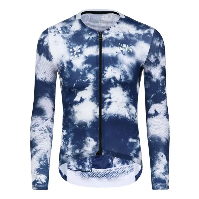 Мужская летняя легкая велосипедная майка с длинным рукавом