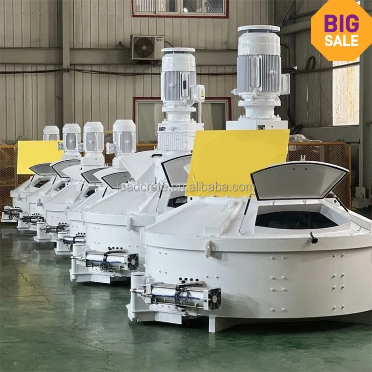 Hot Sale  750 Liter vertical planetary 0.75 M3 concrete pan mixer with high speed mixing blades