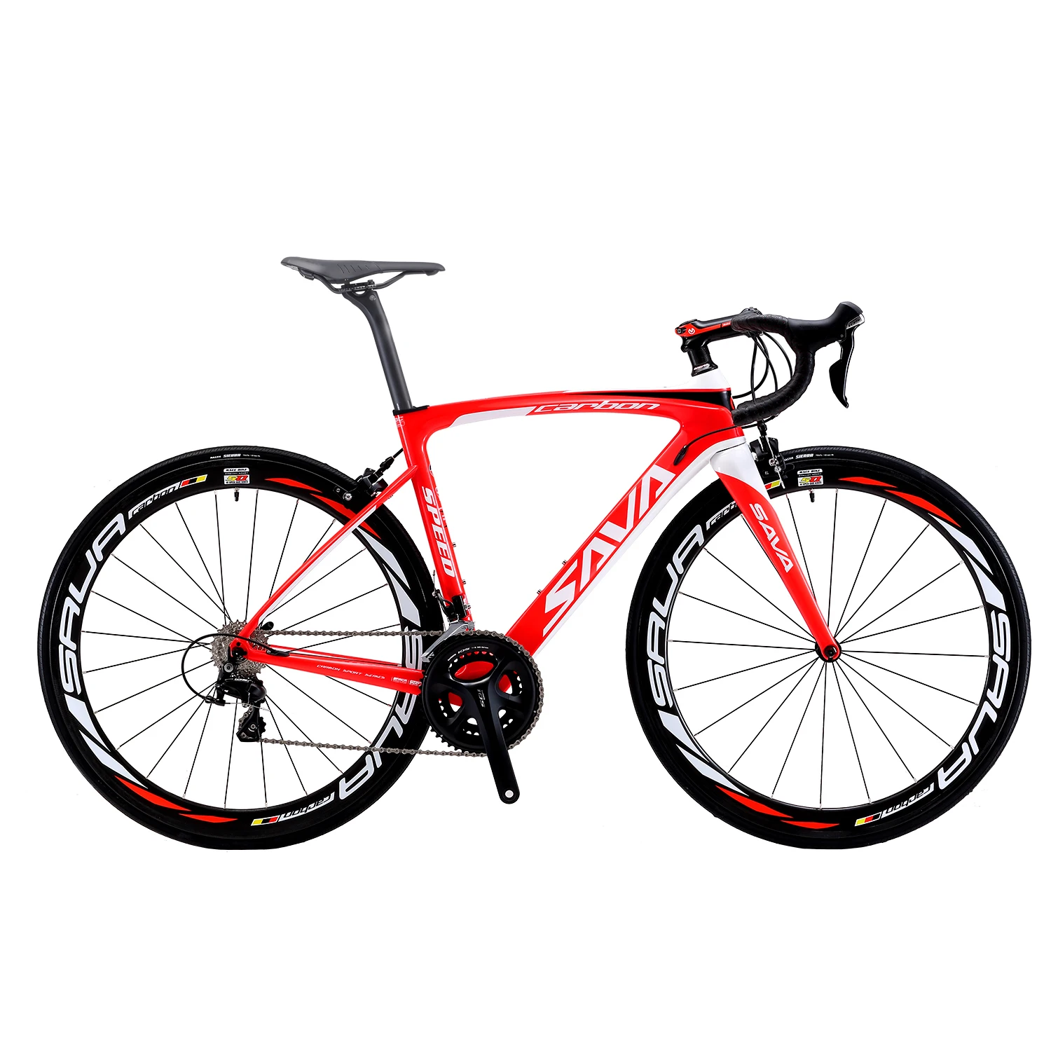SAVA Road bike 700c Carbon Road Bike R7000 Carbon Frame+fork Bicycle Road Speed Bike racing with SHIMANO SORA bicicleta carreter