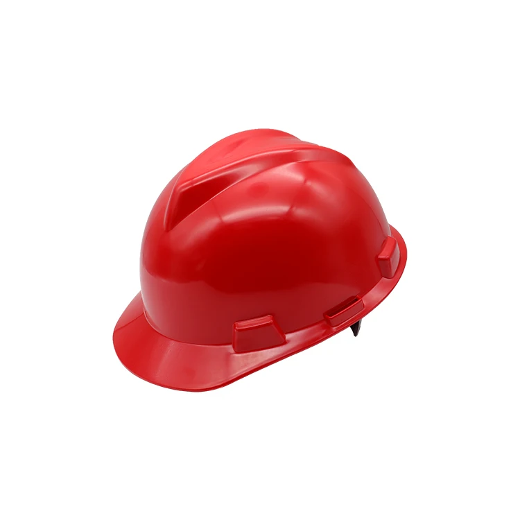 Chinese Manufacture EN 397 ABS Engineering Industrial Safety Helmet Protection Work Red Color Hard Hats Construction for Workers
