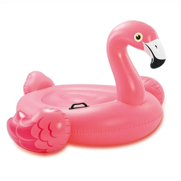 INTEX 57558  pink flamingo ride-on  inflatable flamingo island pool float kids swimming float pool