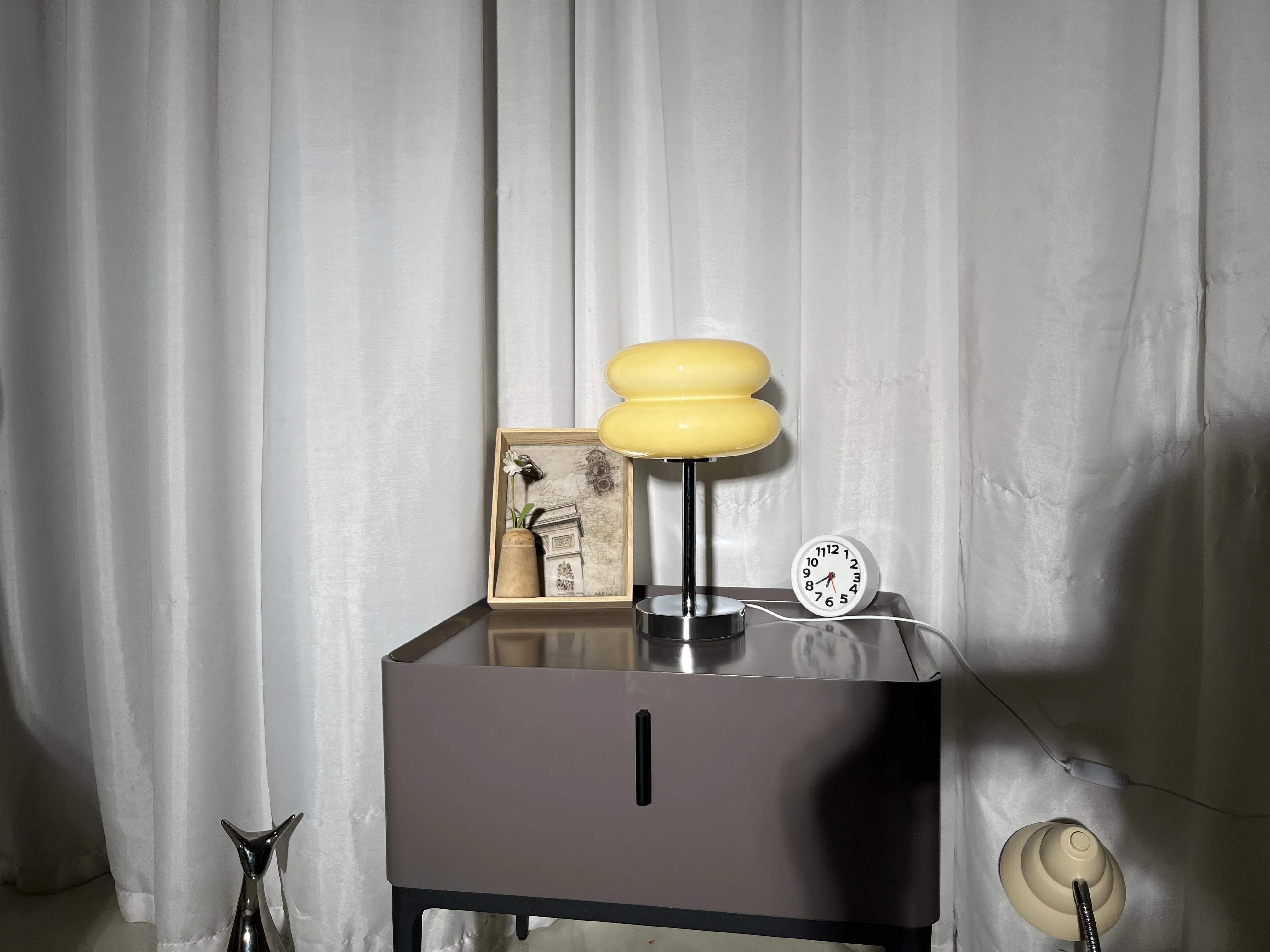 CHUSE Art design coloful desk light led bedside hotel glass table lamps