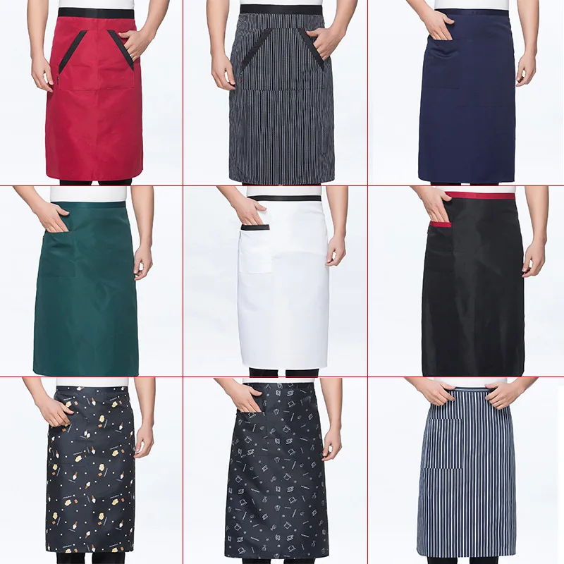 home cleaning products Waiter Apron With Pocket custom design print pattern Restaurant Uniform Unisex waterproof Waiter Apron