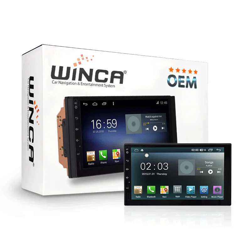  WINCA top3 фабрика высокое качество OEM ODM Wi-Fi Carplay радио один din горячие продажи IPS рамка Andoid WINCE универсальный автомобильный dvd-плеер