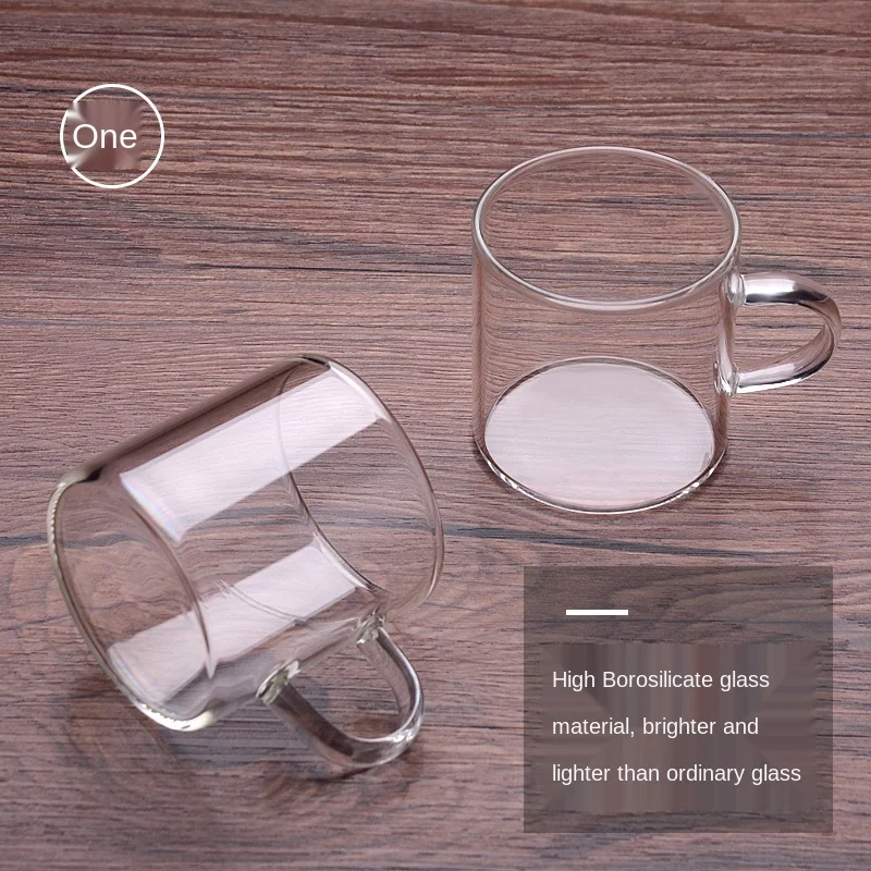 
Wholesale Clear High Borosilicate Glass Tea And Coffee Cup With Handle 