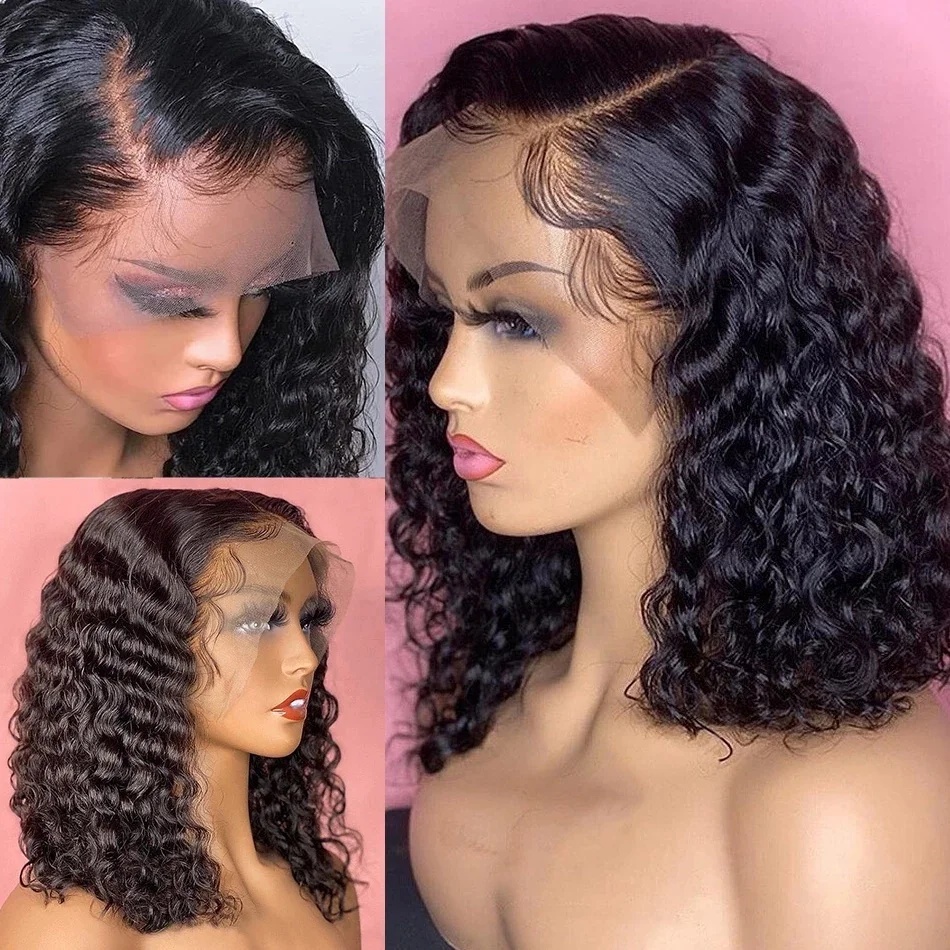 Best Prices peruvian deep wave wig lace front virgin human hair, sally beauty supply u-part wigs, pixie silk base human hair wig
