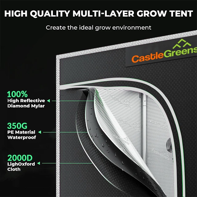 Hydroponic plant growing tent Indoor  Room Grow Tent  sets Completely Kit indoor grow tent kit