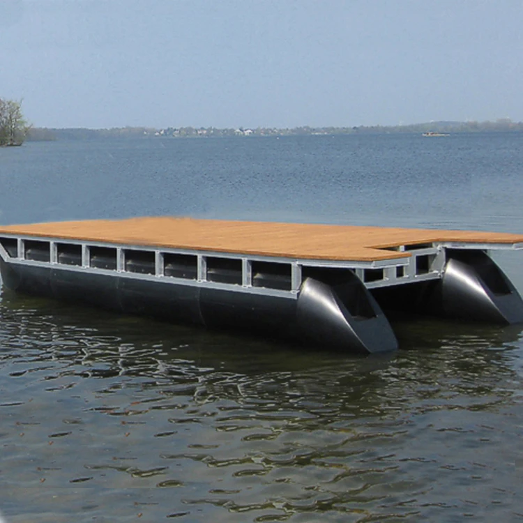 Floating fishing Pontoon boat pontoon float water boat sea platform