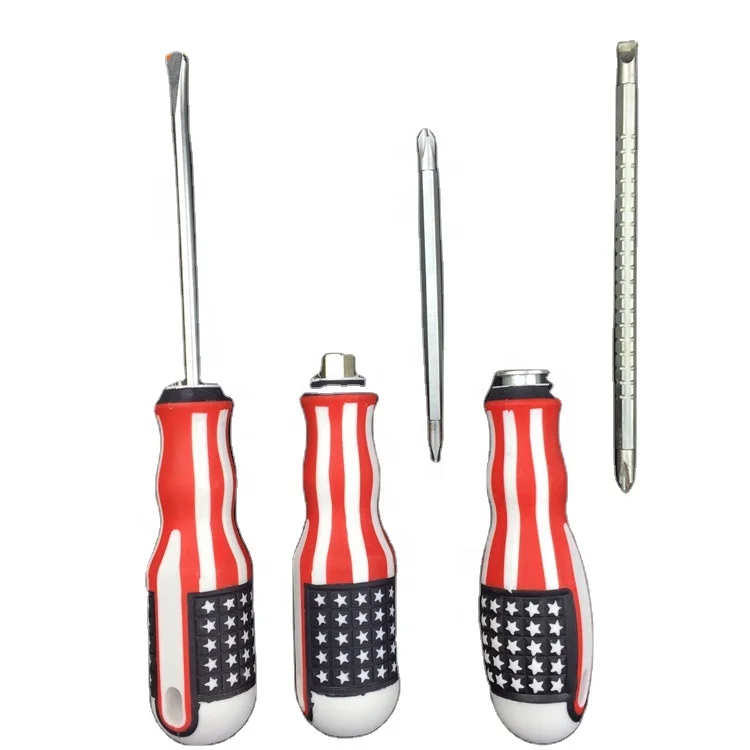 Multi functional screwdriver flag screwdriver power steel blade  magnetic screwdriver