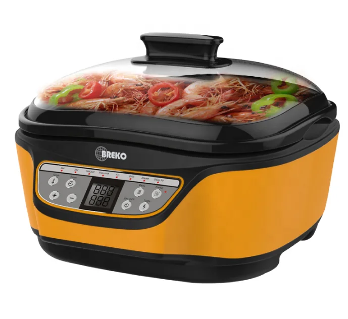 Цифровая сенсорная бытовая техника 8 в 1, многофункциональная электрическая плита, домашняя электрическая сковорода