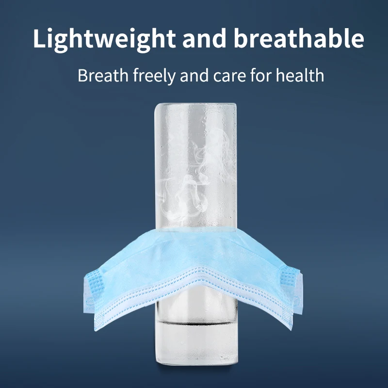 Non Woven Masker 3ply Facemask Blue Customized Surgical Disposable Medical Masks Face Mask