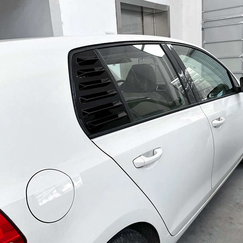 AMP-Z Golf Mk6 Window Louver Shutter Side Vent Cover Trim For Volkswagen Golf Mk6 2008-2012