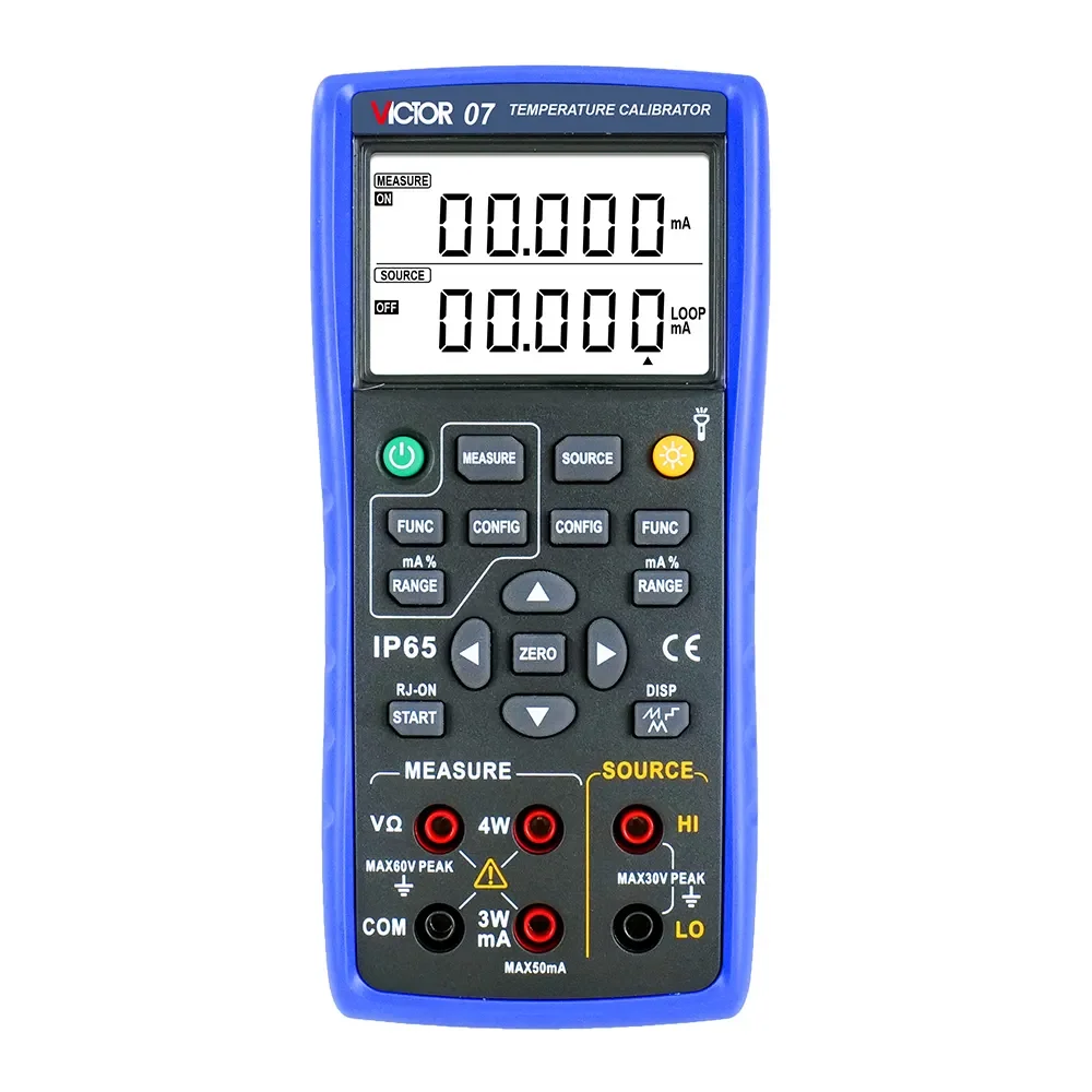 Victor Ruoshui 07 24V Loop Power Temperature Calibrator 11 Thermocouple 5 RTD Thermal Resistance Signal Measurement and Output