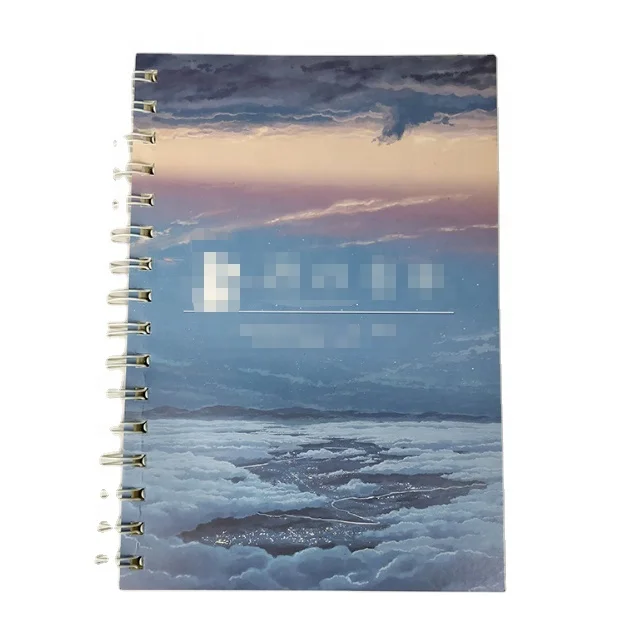 Office Stationery Custom Printing Logo Stationery Hardcover A5 Spiral Diary Journal Notebook OEM Writing Book