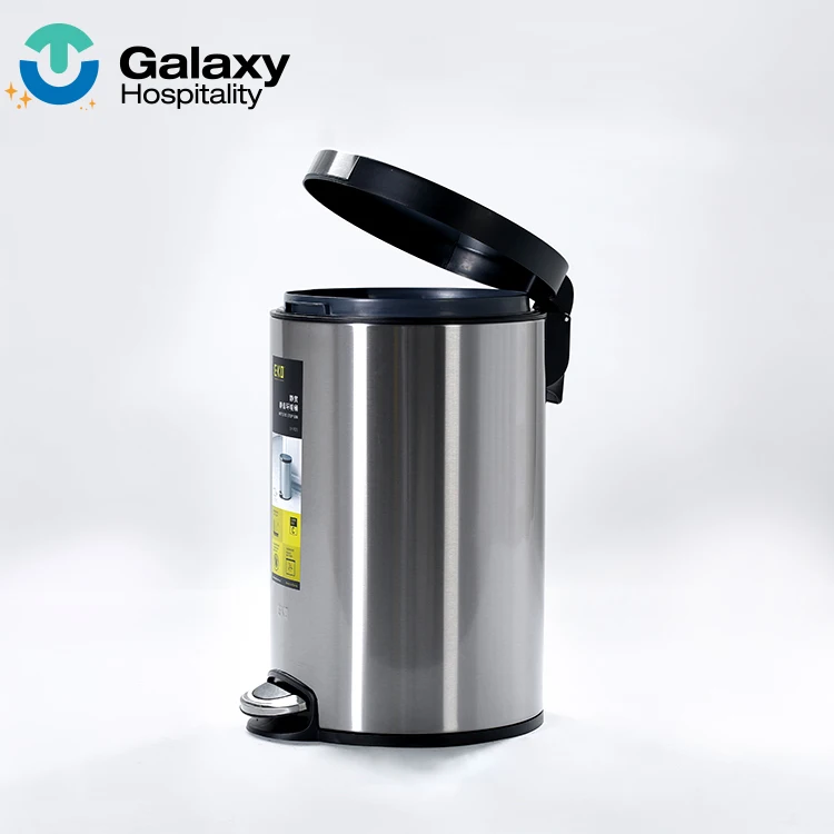 Hospital Guest Room Airtight Foot Pedal Rubbish Garbage Bin Waste Dusbin Waste Bin Hotel Room