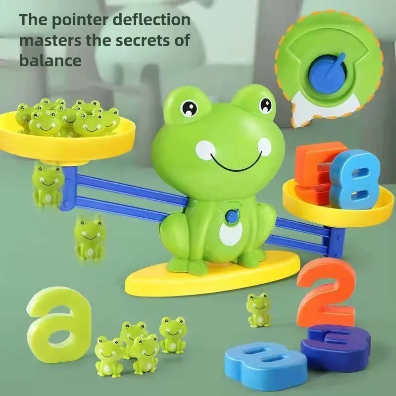 Beijingqi Kids Digital Frog Balance Game Early Intellectual Cognitive Logical Thinking Training Educational Plastic Math Toy