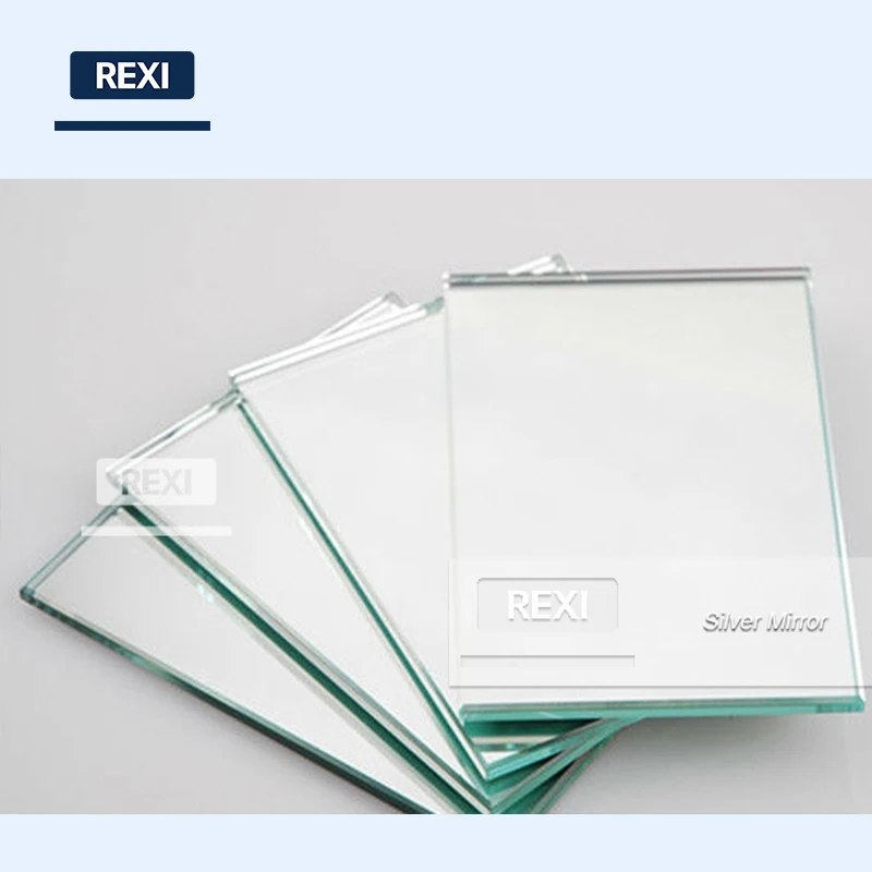 Factory Price 2mm 3mm 4mm 5mm 6mm Extra Clear Silver Mirror Glass Sheet Double Coated